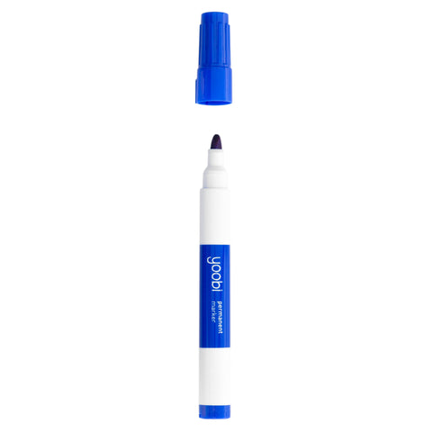 PERMANENT MARKERS BULLET FINE BLACK, 12PK - Blue