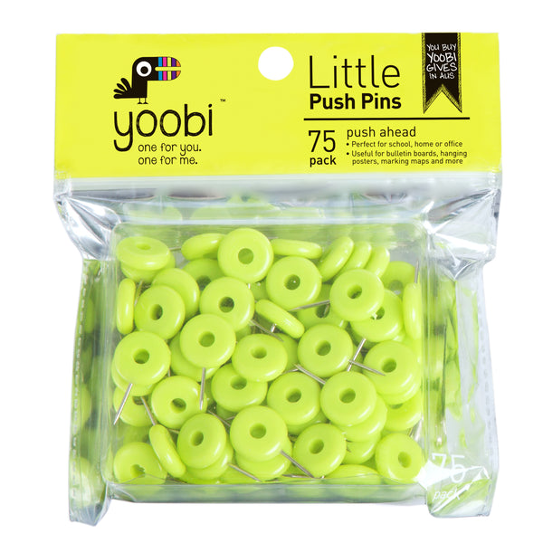 PUSH PINS - GREEN