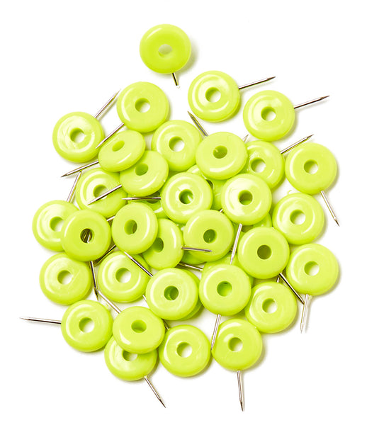 PUSH PINS - GREEN