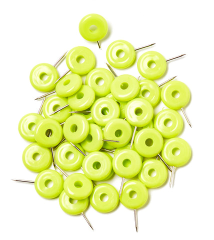 PUSH PINS - GREEN