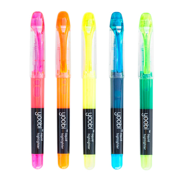 LIQUID FILL HIGHLIGHTERS, 10PK - MULTI COLOUR