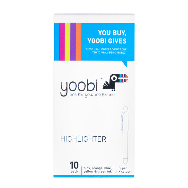 LIQUID FILL HIGHLIGHTERS, 10PK - MULTI COLOUR