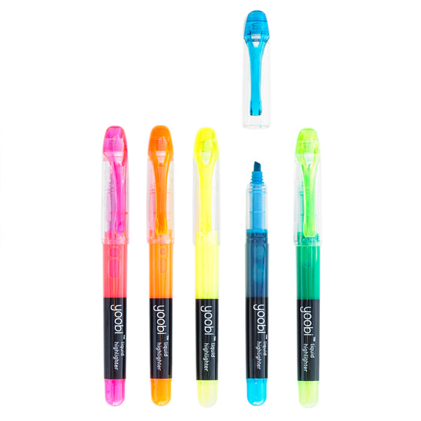 LIQUID FILL HIGHLIGHTERS, 10PK - MULTI COLOUR