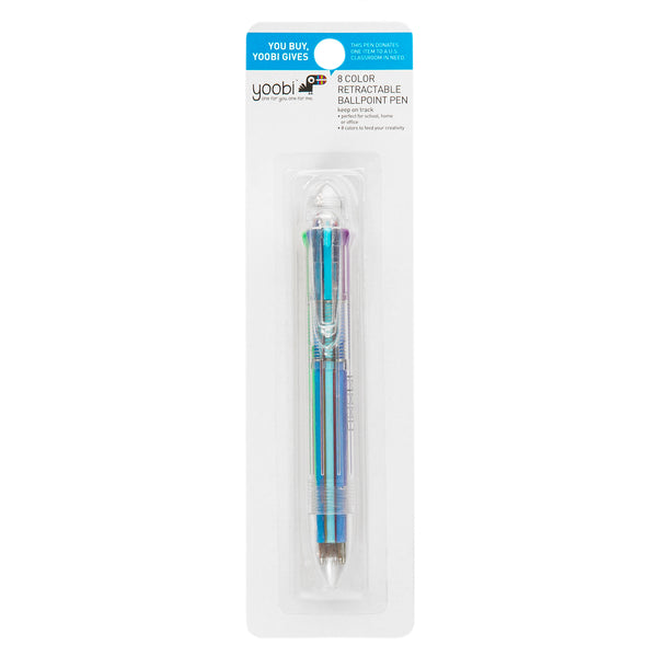 8- COLOUR RETRACTABLE BALLPOINT PEN