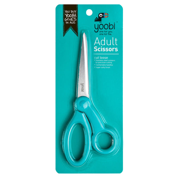 SCISSORS, SOFT TOUCH - AQUA