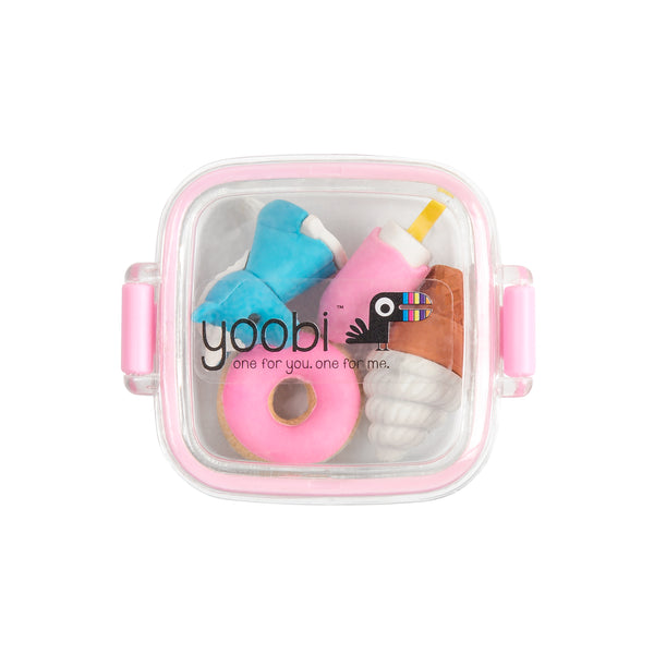 3D Erasers 4 Pack - Multicolor