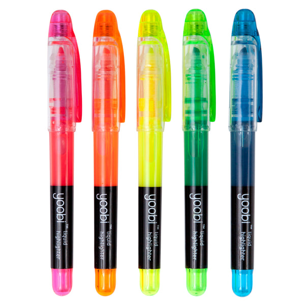 LIQUID FILL HIGHLIGHTERS, 10PK - MULTI COLOUR