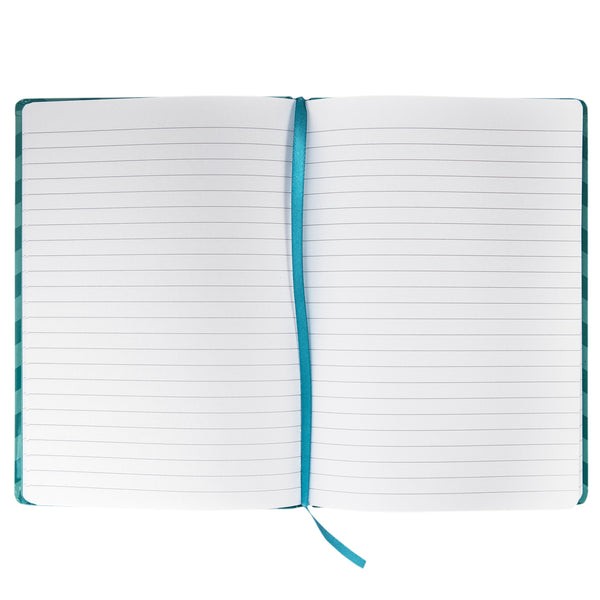 JOURNAL, 72 PAGES - AQUA CHEVRON