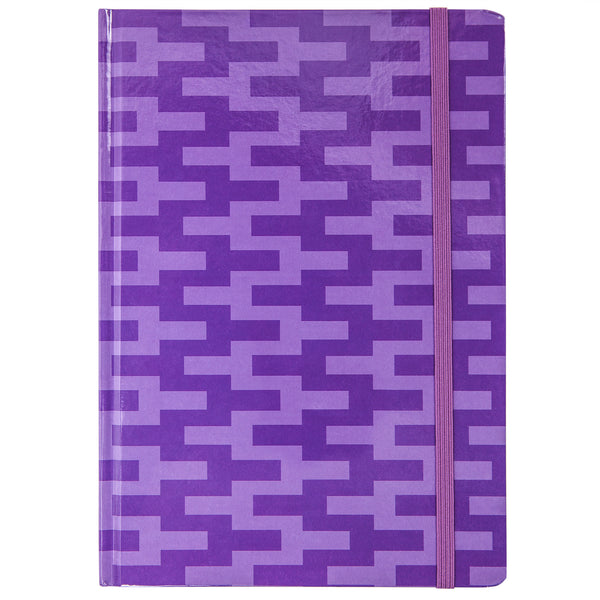 JOURNAL, 72 PAGES - PURPLE ZIG ZAG