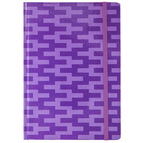 JOURNAL, 72 PAGES - PURPLE ZIG ZAG