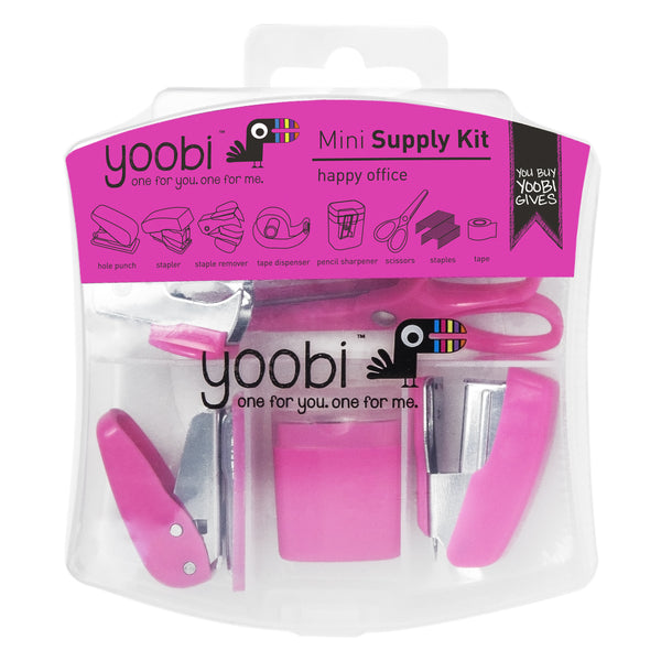 MINI STATIONERY SET - NEON PINK