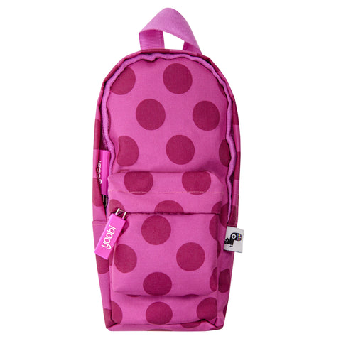 PENCIL CASE, MINI BACKPACK, PINK DOT