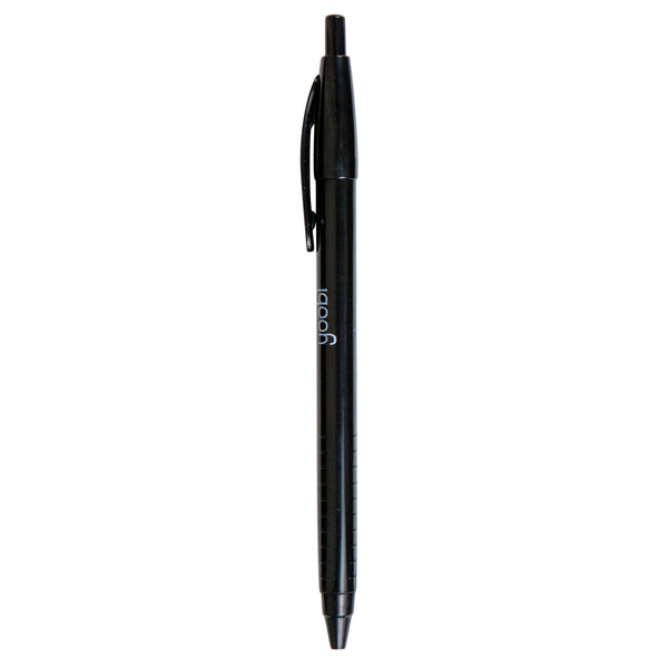 BALLPOINT RETRACTABLE TRIANGLE PEN, BLACK INK, 12PK - BLACK