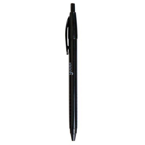 BALLPOINT RETRACTABLE TRIANGLE PEN, BLACK INK, 12PK - BLACK