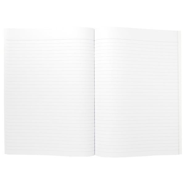 EXERCISE BOOK, A4 8MM RULED - AQUA CHEVRON