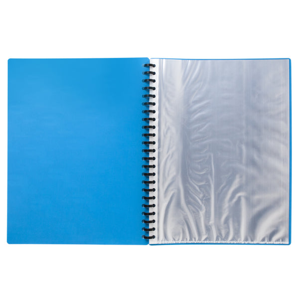 DISPLAY BOOK, 20 SHEETS - BLUE