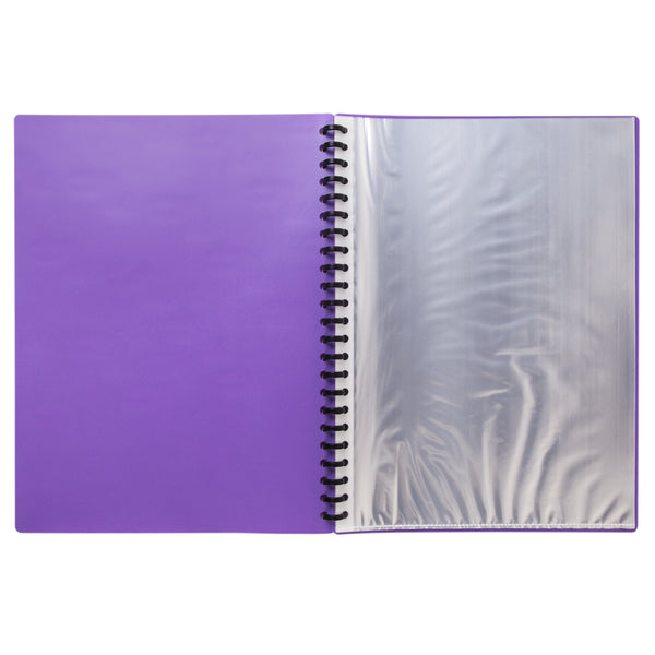 DISPLAY BOOK, 20 SHEETS - PURPLE