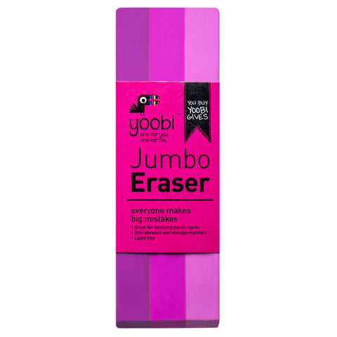 JUMBO STRIPE ERASER - PINK