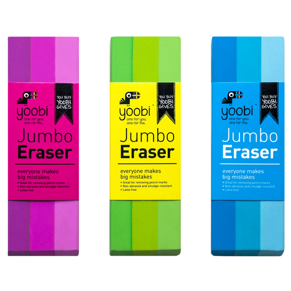JUMBO STRIPE ERASER - PINK