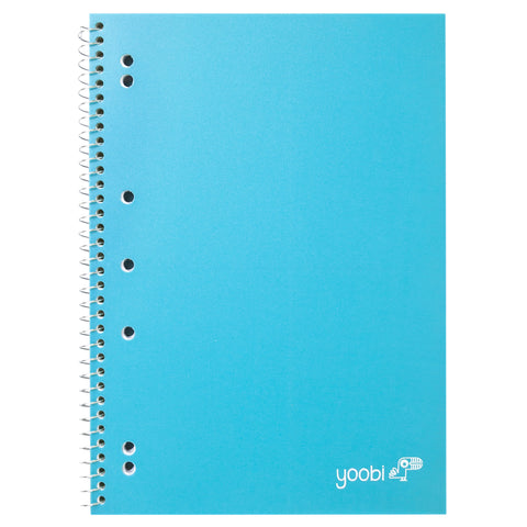 SPIRAL NOTEBOOK, 8MM RULED - AQUA