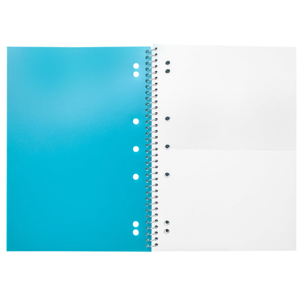 SUBJECT SPIRAL NOTEBOOK, 8MM RULED - AQUA