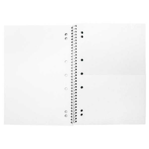 SPIRAL NOTEBOOK, 8MM RULED - AQUA CHEVRON