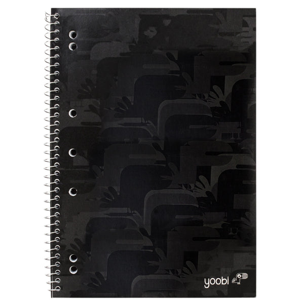 SPIRAL NOTEBOOK, 8MM RULED - BLACK CAMO