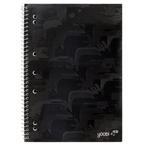 SPIRAL NOTEBOOK, 8MM RULED - BLACK CAMO