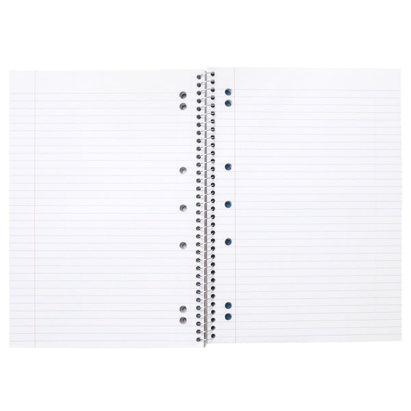 SPIRAL NOTEBOOK, 8MM RULED - BLUE STRIPE