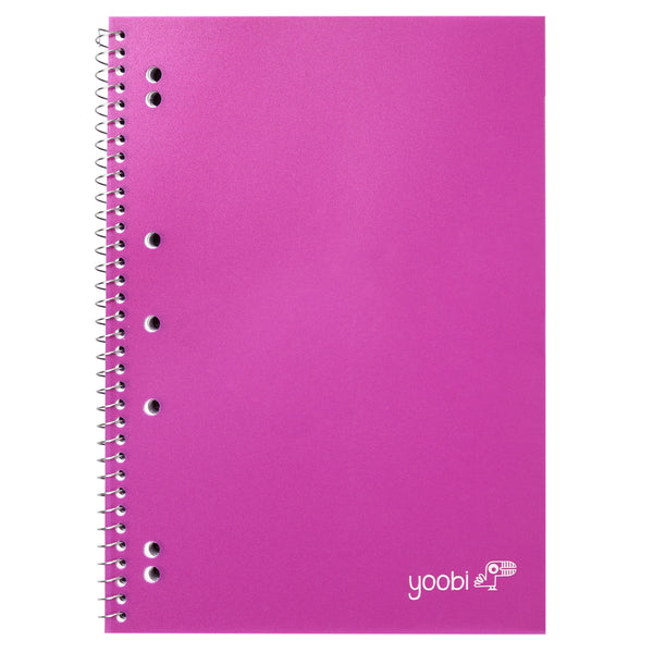 SPIRAL NOTEBOOK, 8MM RULED - PINK