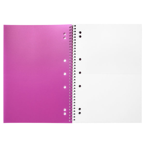 SPIRAL NOTEBOOK, 8MM RULED - PINK
